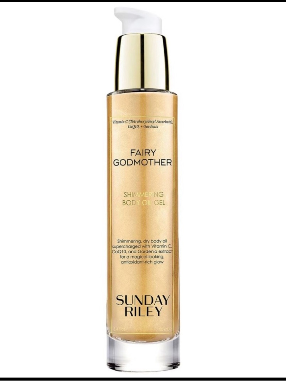 Sunday Riley Fairy Godmother Shimmering Body Oil Gel NIP